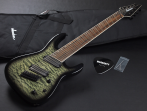 8-ми струнная электрогитара Jackson X Series Soloist Arch Top SLATX8Q MS 8-String Multi-Scale Transparent Black Burst