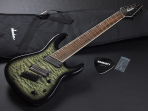 8-ми струнная электрогитара Jackson X Series Soloist Arch Top SLATX8Q MS 8-String Multi-Scale Transparent Black Burst