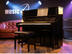 Акустическое пианино Yamaha YC121EX PEM - чёрный полированный