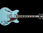 Полуакустическая электрогитара DAngelico Premier DC Sky Blue
