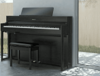 Цифровое пианино Roland HP704 PE - чёрный полированный