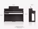 Цифровое пианино Roland HP704 PE - чёрный полированный
