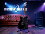Электрогитара Danelectro Classic 59 Maroon Silver Glitt