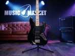 Бас-гитара Harley Benton JB-75MN Black Vintage Series