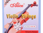 Комплект струн для скрипки, никель Alice A703