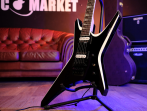 JACKSON JS32 WARRIOR - электрогитара, цвет черный с белыми гранями, корпус липа, гриф клен с графитовым усилением - крепление на болтах, накладка палисандр, 24 лада Jumbo, мензура 25.5, звукосниматели Jackson® High Output Zebra Humbucking, бридж Jacks