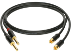 Кабель акустический RCA-Jack 6,35мм, 3м, 2шт, Klotz AL-RP0300