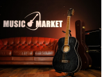 AF590MF-BOP Standard Series Электро-акустическая гитара, черная, Cort