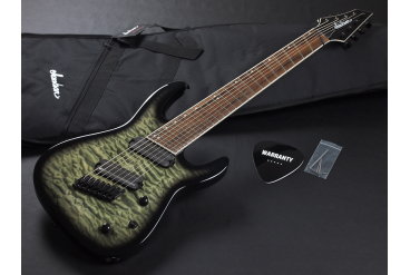 8-ми струнная электрогитара Jackson X Series Soloist Arch Top SLATX8Q MS 8-String Multi-Scale Transparent Black Burst