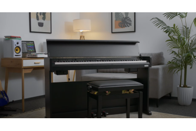 NCK-330-BK Цифровое пианино на стойке с педалями, черное, Nux