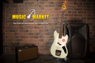 Бас гитара (MR) Fender Squier Classic Vibe '60s Mustang Bass IL Surf Green