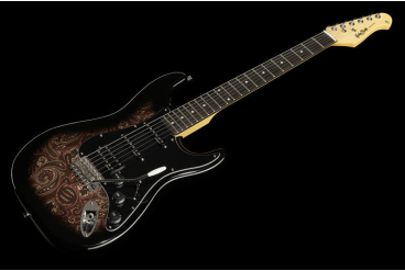 Электрогитара Harley Benton ST-70 Black Paisley