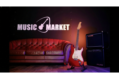 Электрогитара, красная, Prodipe JMFST83RACAR ST83RA