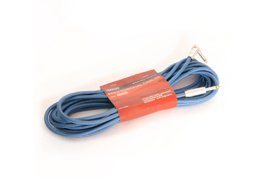Кабель инструментальный, 8м, прямой/угловой, синий, Yerasov 3LUXE-8m-BL