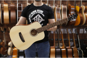 Акустическая Travel | тревел гитара 3/4, натуральный, Cort AD-mini-OP Standard Series