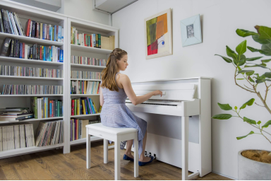 Цифровое пианино Yamaha AvantGrand NU1X PBW Гибрид (белое, полированное)