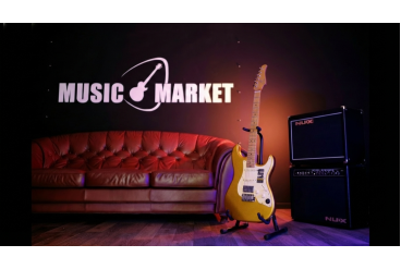 S801-Standard-801-GD Электрогитара с встроенным процессором, золотистая, GTRS