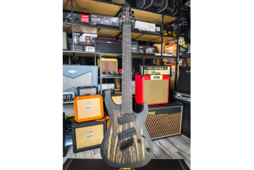 KX507MS-Pale-Moon-NBB KX Series Электрогитара мультимензурная 7-струнная, черная, Cort