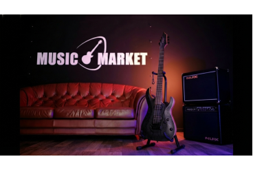 Электрогитара, черная, с чехлом, Cort KX700-EverTune-OPBK-WBAG