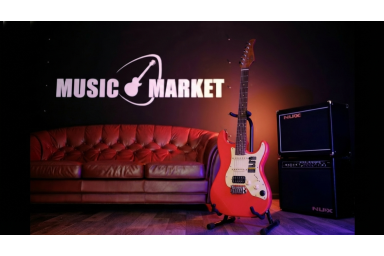 P800-Professional-800-RD Электрогитара с встроенным процессором, красная, GTRS