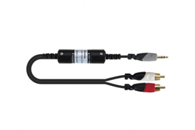 Кабель акустический, 3.5мм-2хRCA, 1.5м, Soundking BJR101-1