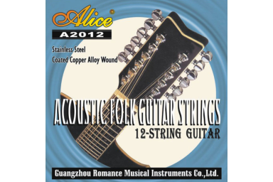 Комплект струн для 12-струнной гитары медь Alice A2012