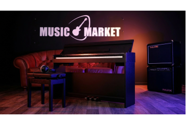 WK-310-Black Цифровое пианино на стойке с педалями, черное, Nux