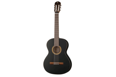 7.150 Классическая гитара 1C в футляре, черная матовая. Alhambra