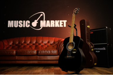 Электроакустическая гитара CORT AF510E-BKS