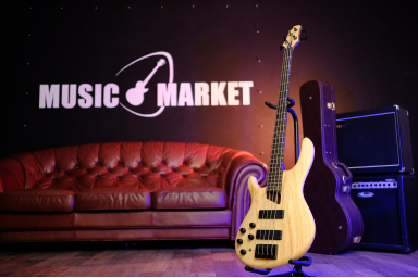 Бас-гитара леворукая Cort Artisan Series B4-Plus-AS-LH