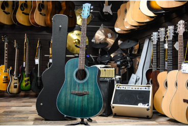 Акустическая гитара FLIGHT D-155C MAH BL