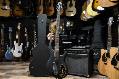 Бас-гитара 5-струнная, черная, Cort Artisan Series B5-Plus-AS-RM-OPTB
