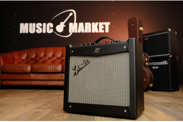 FENDER MUSTANG I (V2) - гитарный комбоусилитель, 20 Вт, 1x8', 17 моделей усилителей, 24 эффекта, 24 пресета