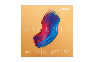 A310-3/4M Ascente Комплект струн для скрипки 3/4, среднее натяжение, D'Addario