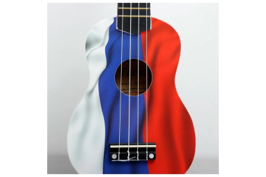 Укулеле сопрано Fabio XU21-11D RU (c рисунком Российский флаг)