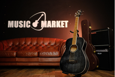 Акустический бас с звукоснимателем Cort Acoustic Bass Series AB590MF-BOP