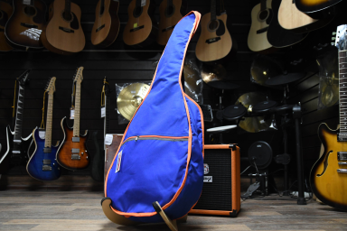 Чехол мягкий для акустической гитары дредноут 4/4, синий, Lutner MLDG-24