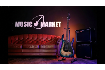 M810-BLBT Modern Электрогитара с встроенным процессором, синяя, GTRS