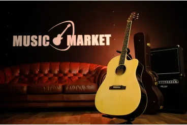 Электроакустическая гитара STAGG SA35 DSCE-N