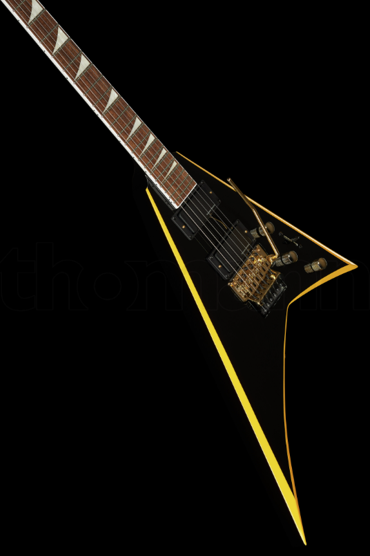 Электрогитара Jackson RRX24 Black with Yellow Bevels