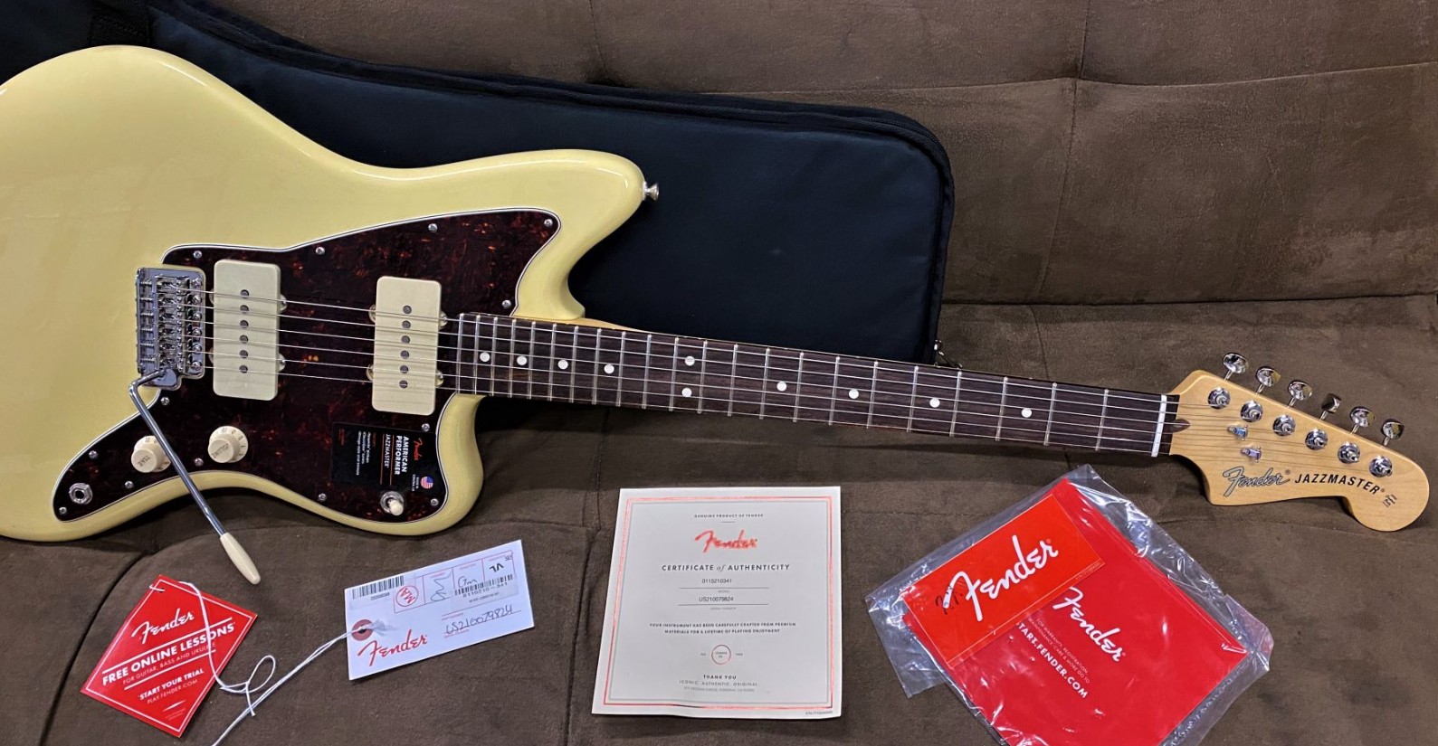 Электрогитара Fender American Performer Jazzmaster Rosewood Vintage White