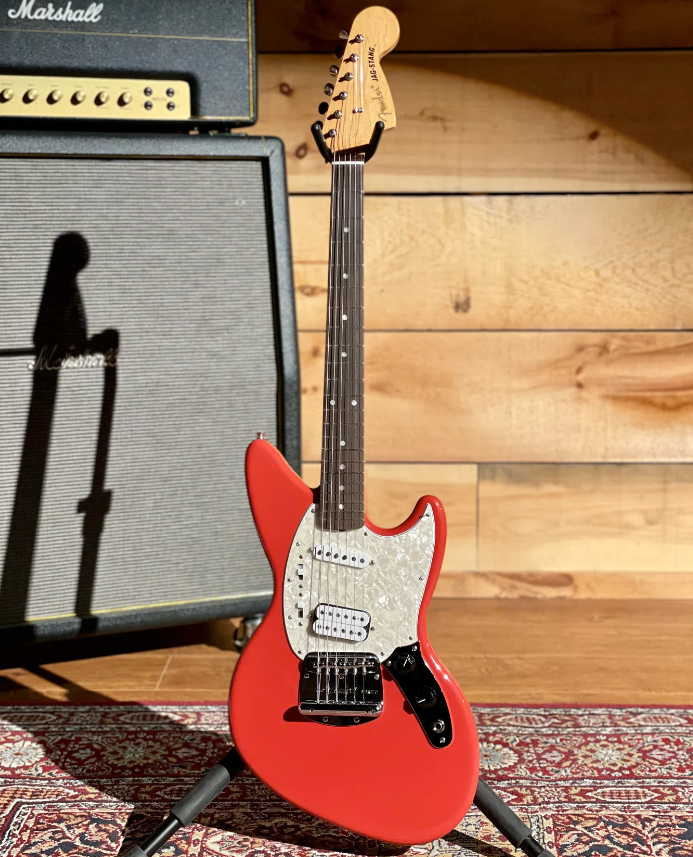 Электрогитара Fender Kurt Cobain Jag-Stang Rosewood Fiesta Red