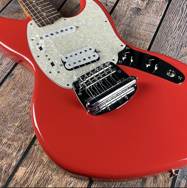 Электрогитара Fender Kurt Cobain Jag-Stang Rosewood Fiesta Red