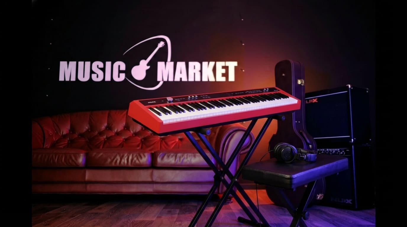 NPK-20-RD Цифровое пианино, красное, Nux