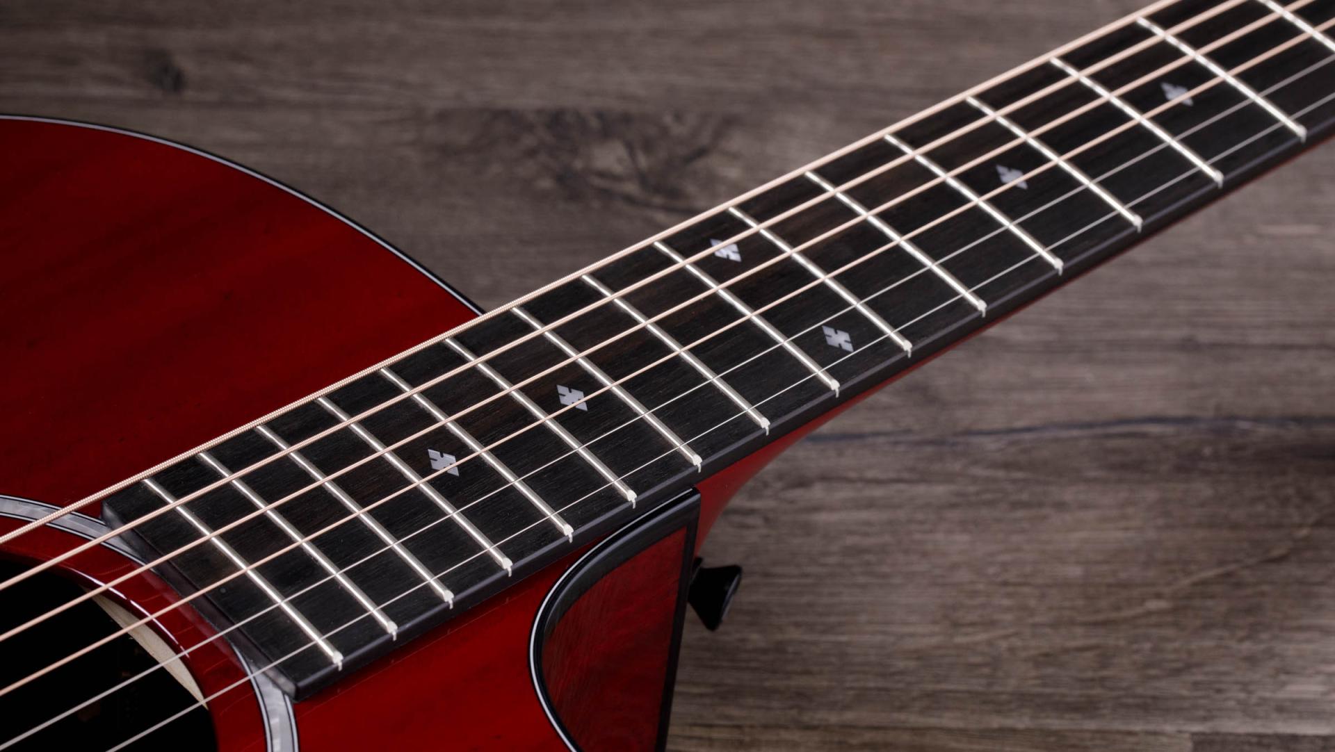Электроакустическая гитара Taylor 224ce DLX deluxe LTD, Trans Red