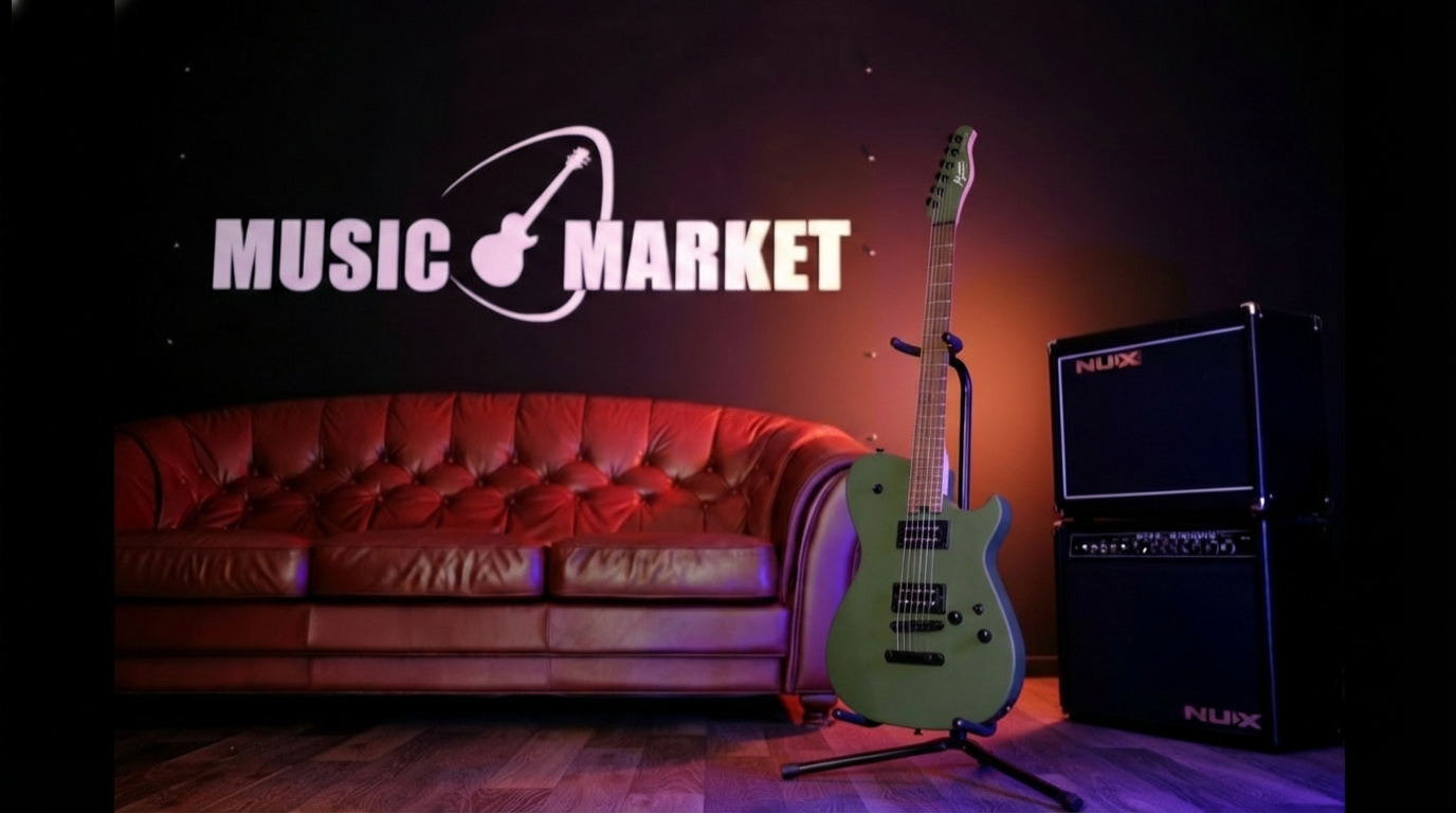 MBM-2H-B-SUS-SOG META Series Электрогитара, зеленая, Cort