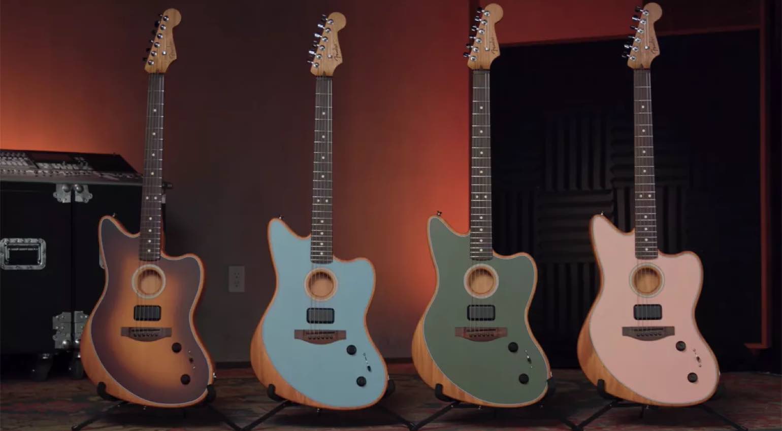 Электрогитара / акустическая гитара Fender Acoustasonic Player Jazzm ICB