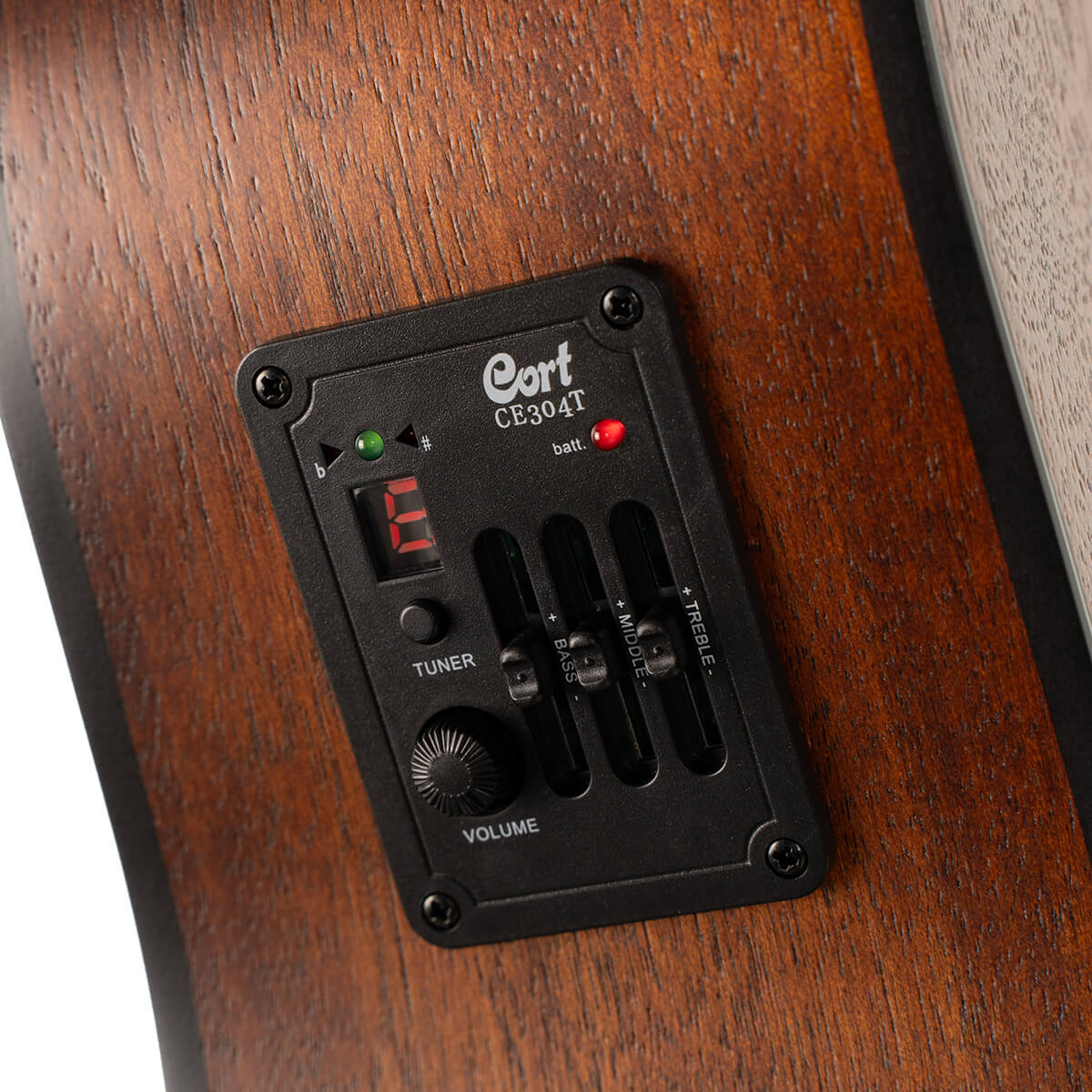 Earth60MCE-OP Earth Series Электро-акустическая гитара, цвет натуральный, Cort