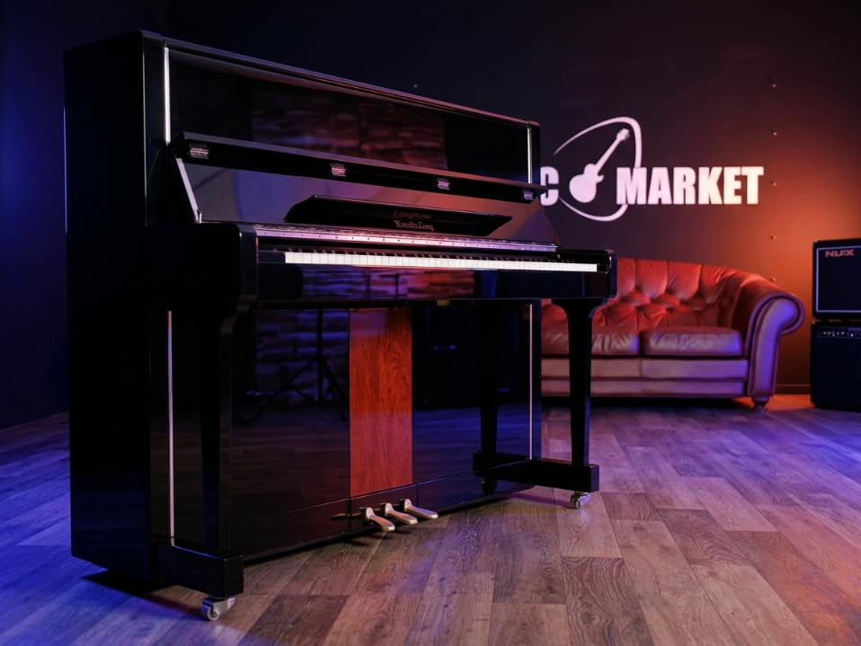 V120BK Пианино акустическое, черное, Wendl&Lungрп