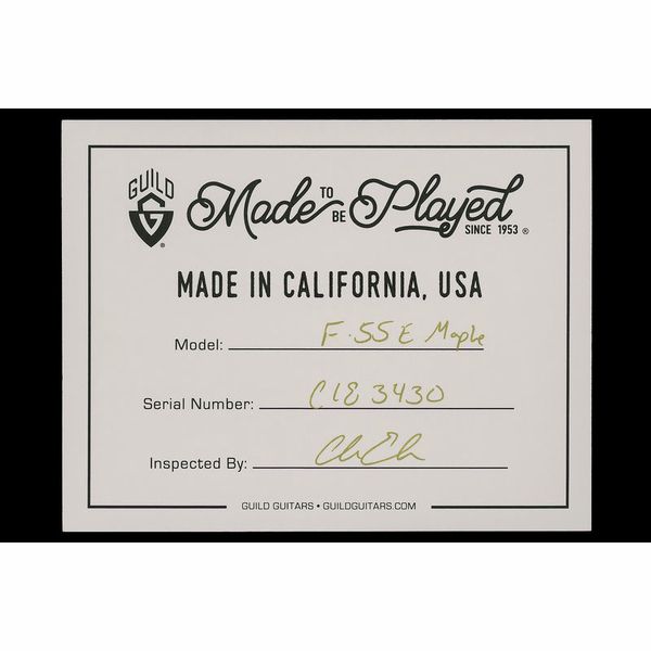 Электроакустическая гитара Guild F-55E Maple BLD USA